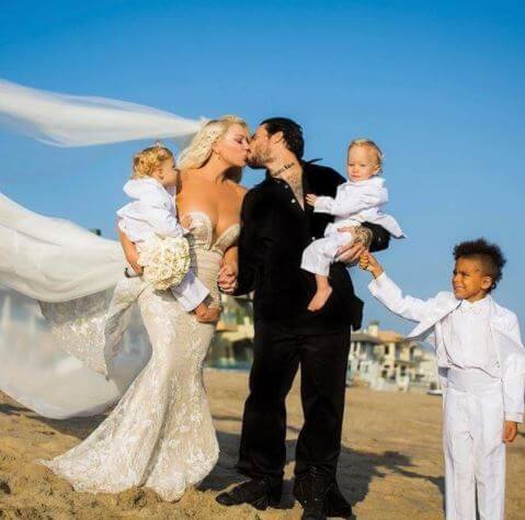 Zeplin Black in his parents, Joyce Bonelli and Ben Taverniti's wedding.